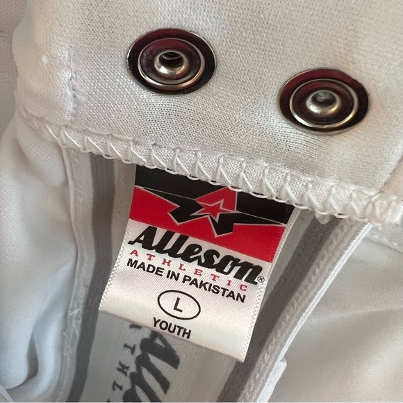 White and Blue Baseball Pants - Picture 4 of 4